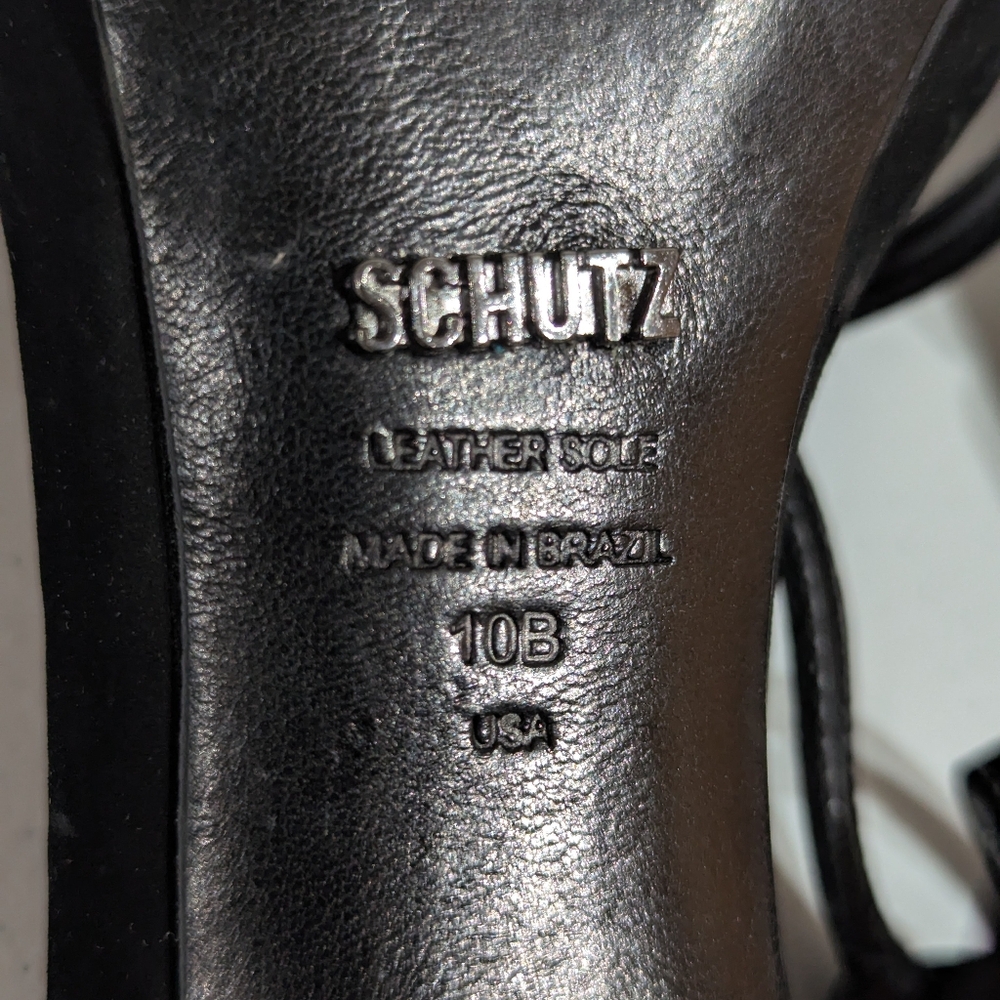 Schutz Women's Maggy Double ankle strap sandal - black - size 10B - Picture 12 of 12